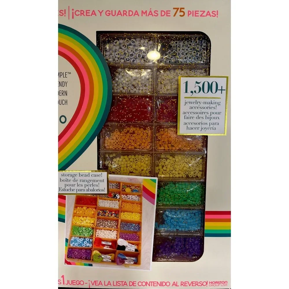 STMT D.I.Y Jewelry Studio Set Beads Friendship Bracelets‎ Kit 1,500+ Pieces  NEW